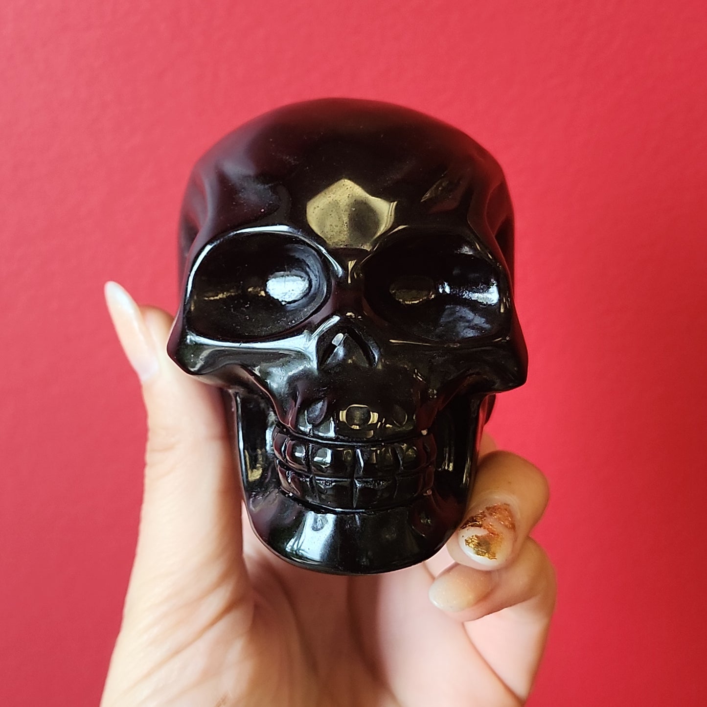 Black Obsidian Skulls