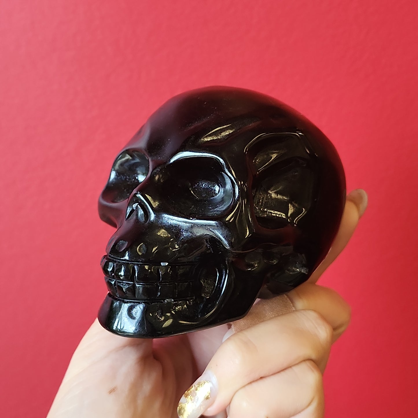 Black Obsidian Skulls