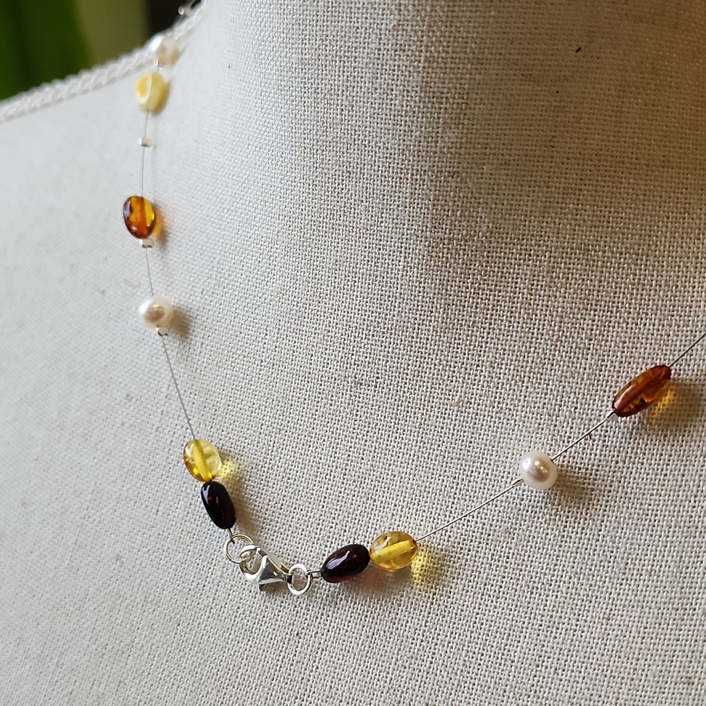 S.S. Baltic Amber and Pearl Necklaces