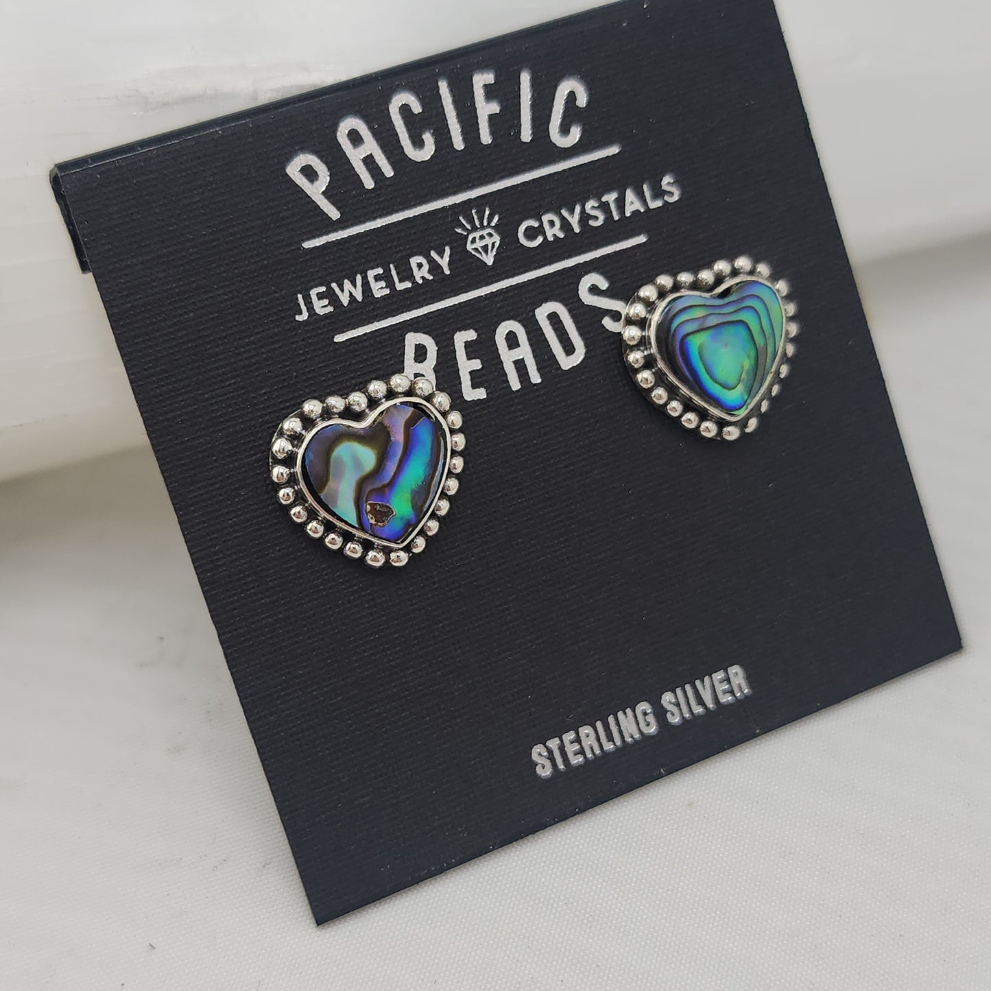 S.S. Abalone Heart Earrings