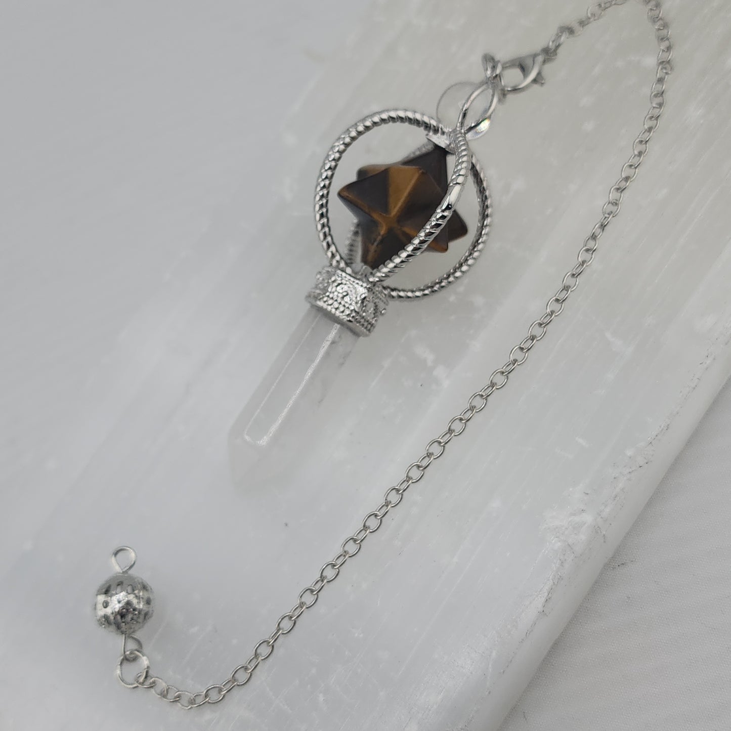Tiger Eye Merkabah Pendulums