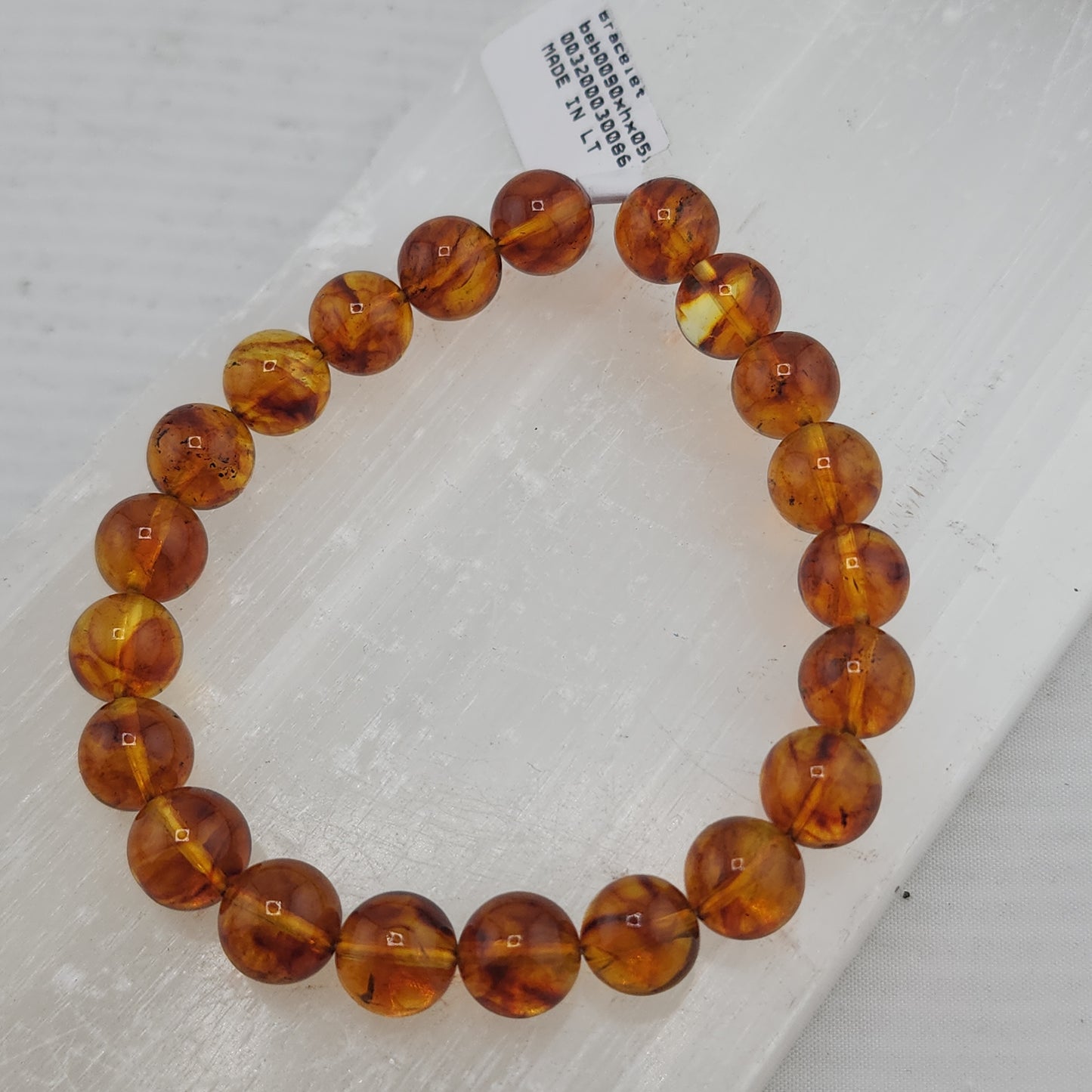 Amber Stretch Bracelet 10mm