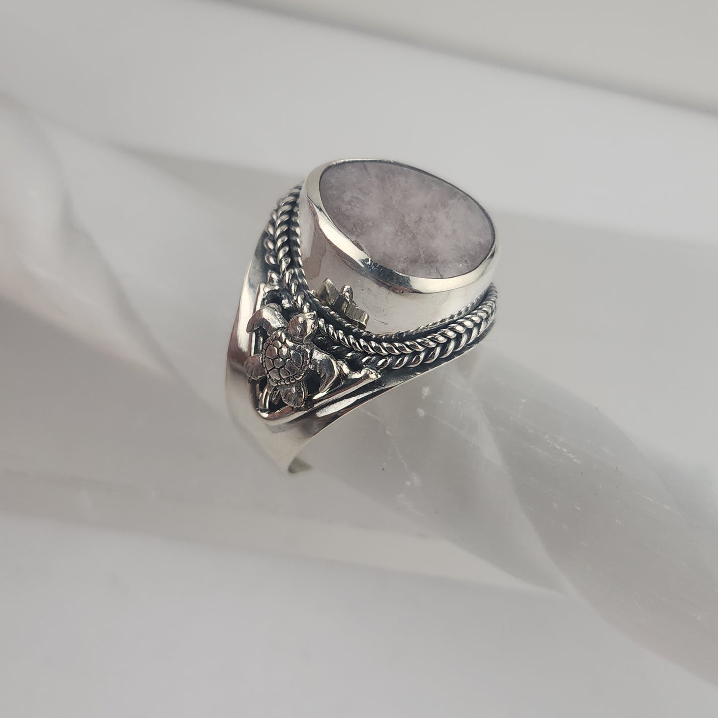 S.S. Shlomo Kunzite Adjustable Rings