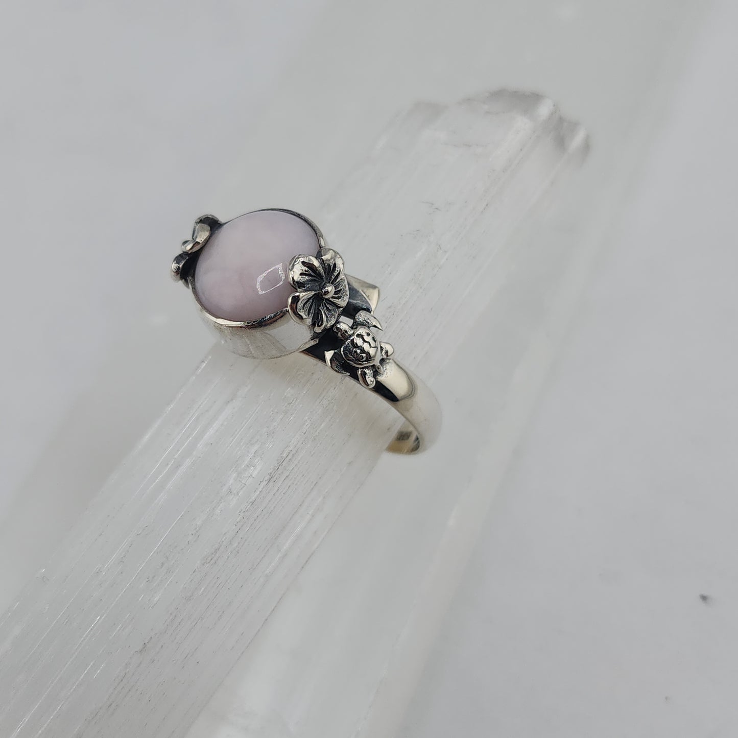 S.S. Shlomo Pink Peruvian Opal Rings