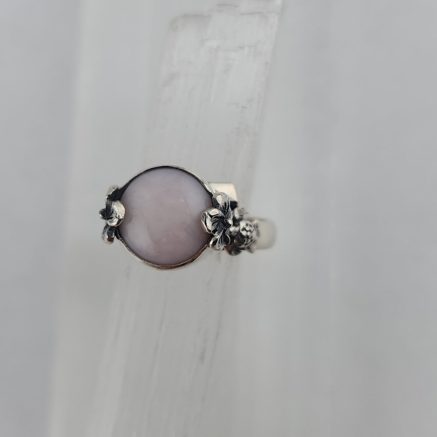 S.S. Shlomo Pink Peruvian Opal Rings