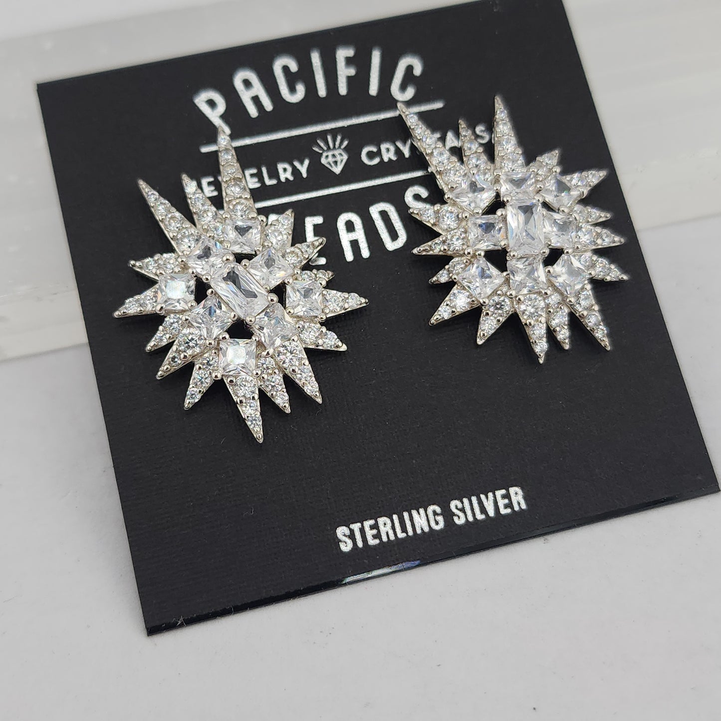 S.S. Cubic Zirconia Celestial Explosion Studs