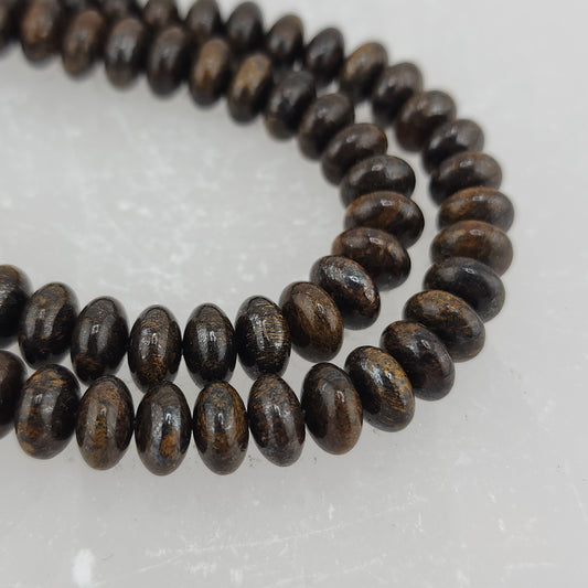 Bronzite Rondelle Beads