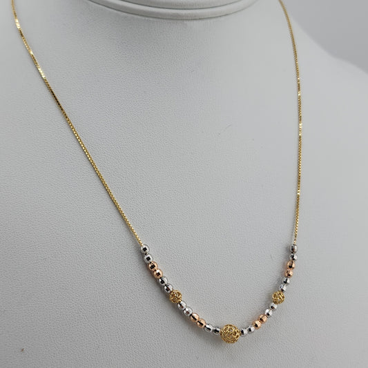 10k Gold Tritone Necklace