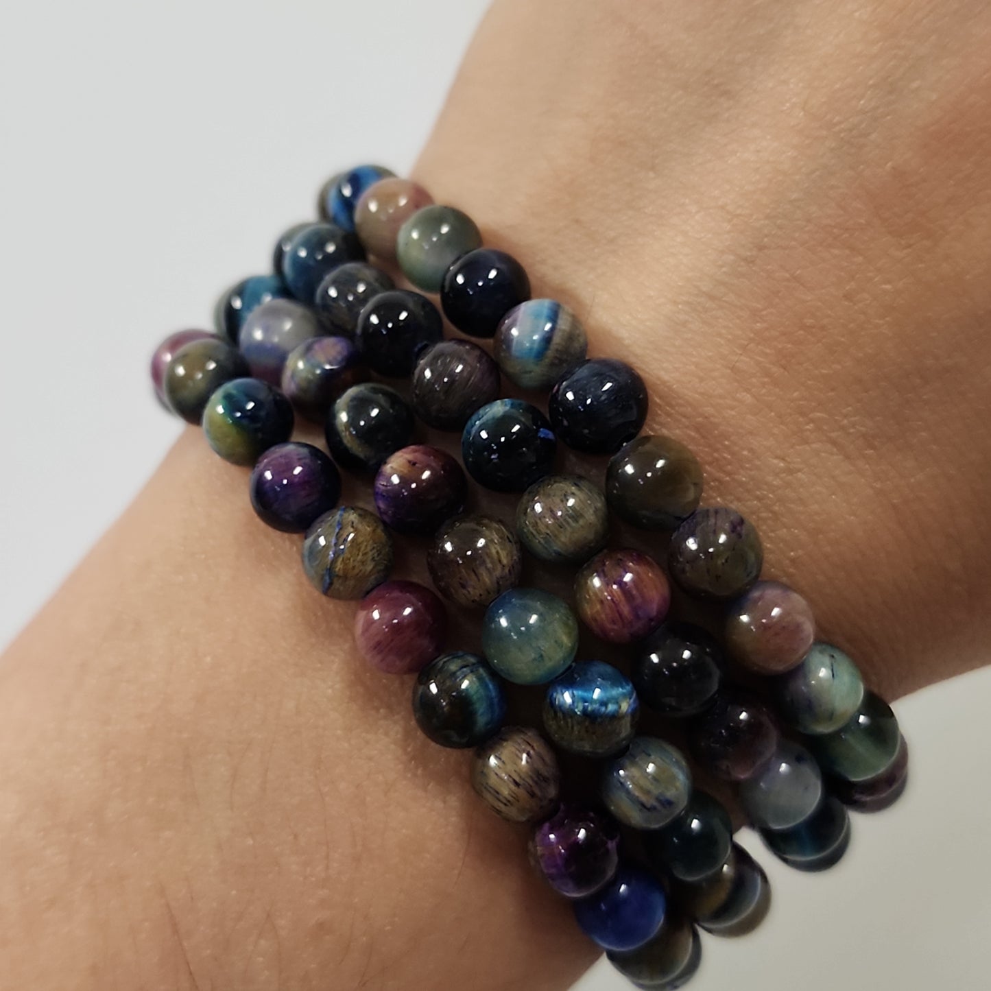 Galaxy Tiger Eye Stretch Malas