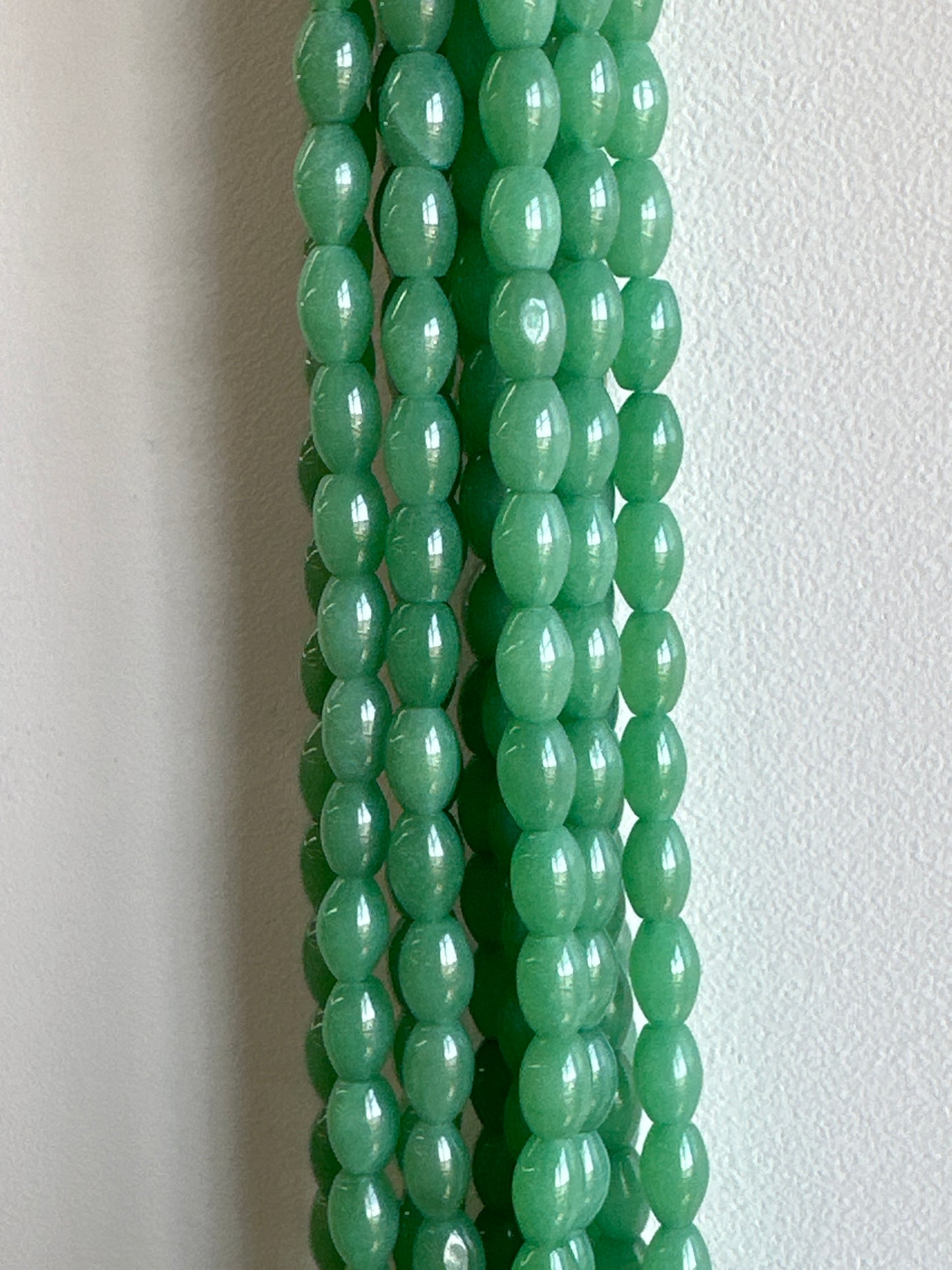 Green Aventurine Barrel Beads