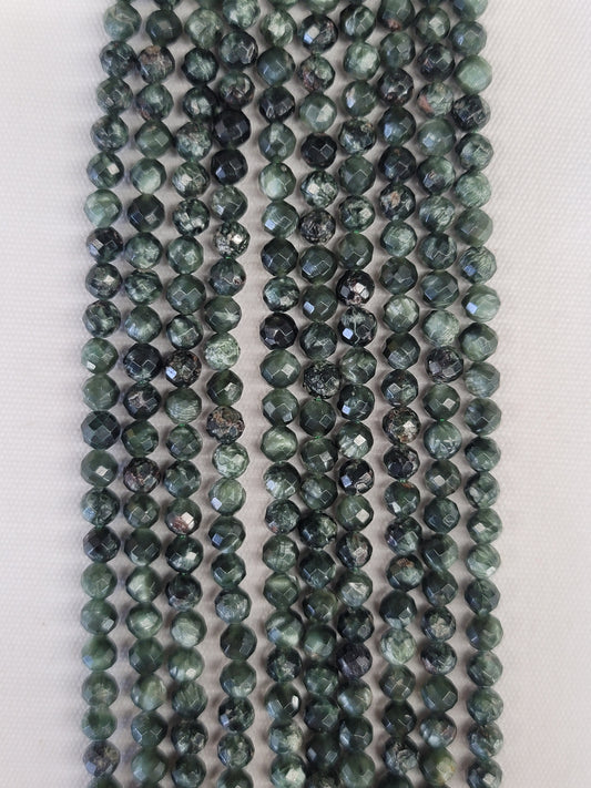 Faceted Seraphinite Beads