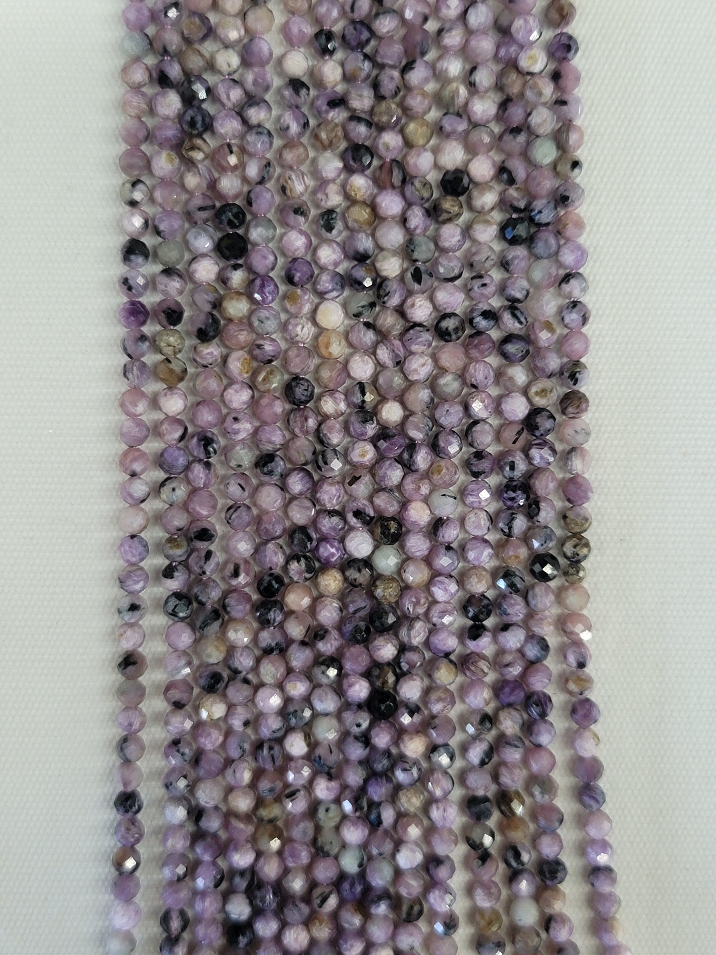 Faceted Charoite Beads