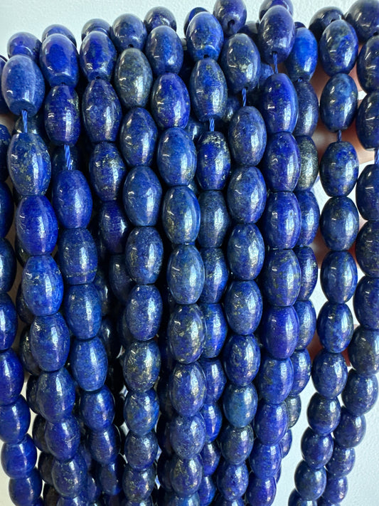 Lapis Lazuli Barrel Beads