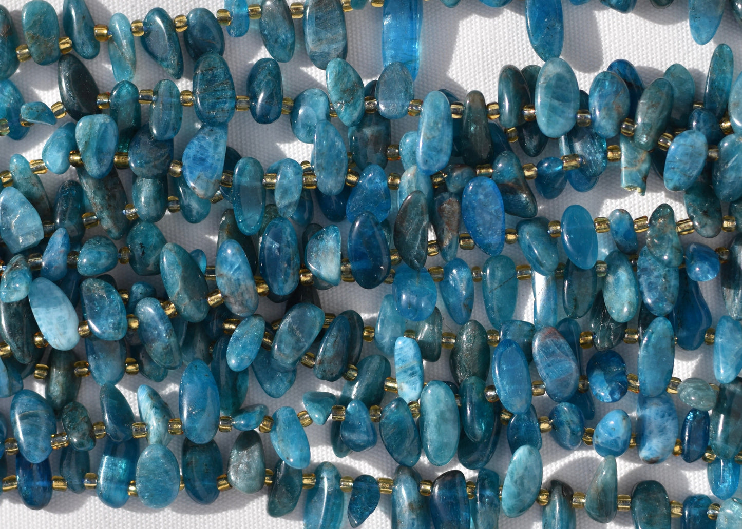 Crafting supplies such as Apatite Beads available at wholesale and retail prices, only at our crystal shop in San Diego!