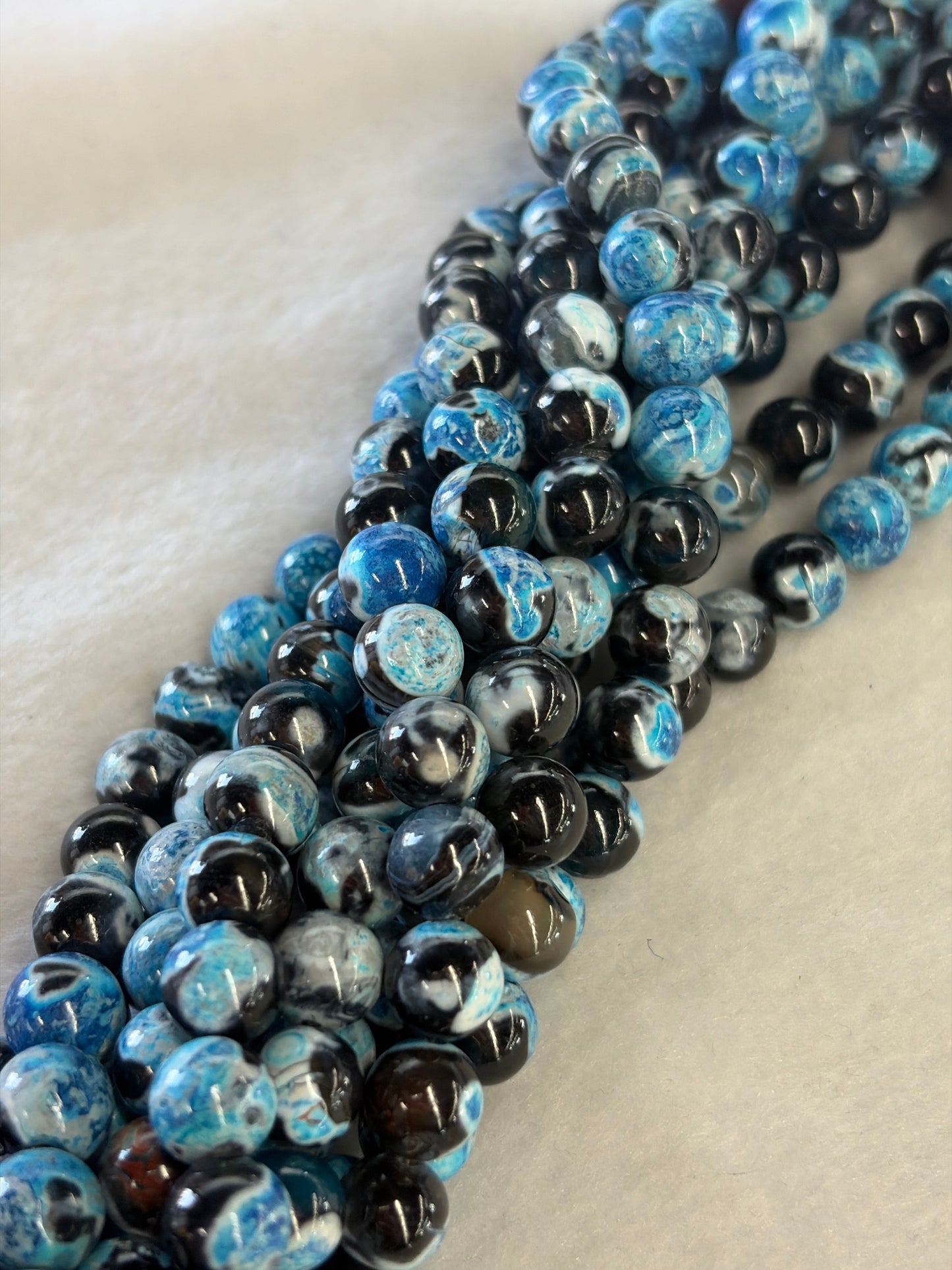 Blue Fire Agate Beads
