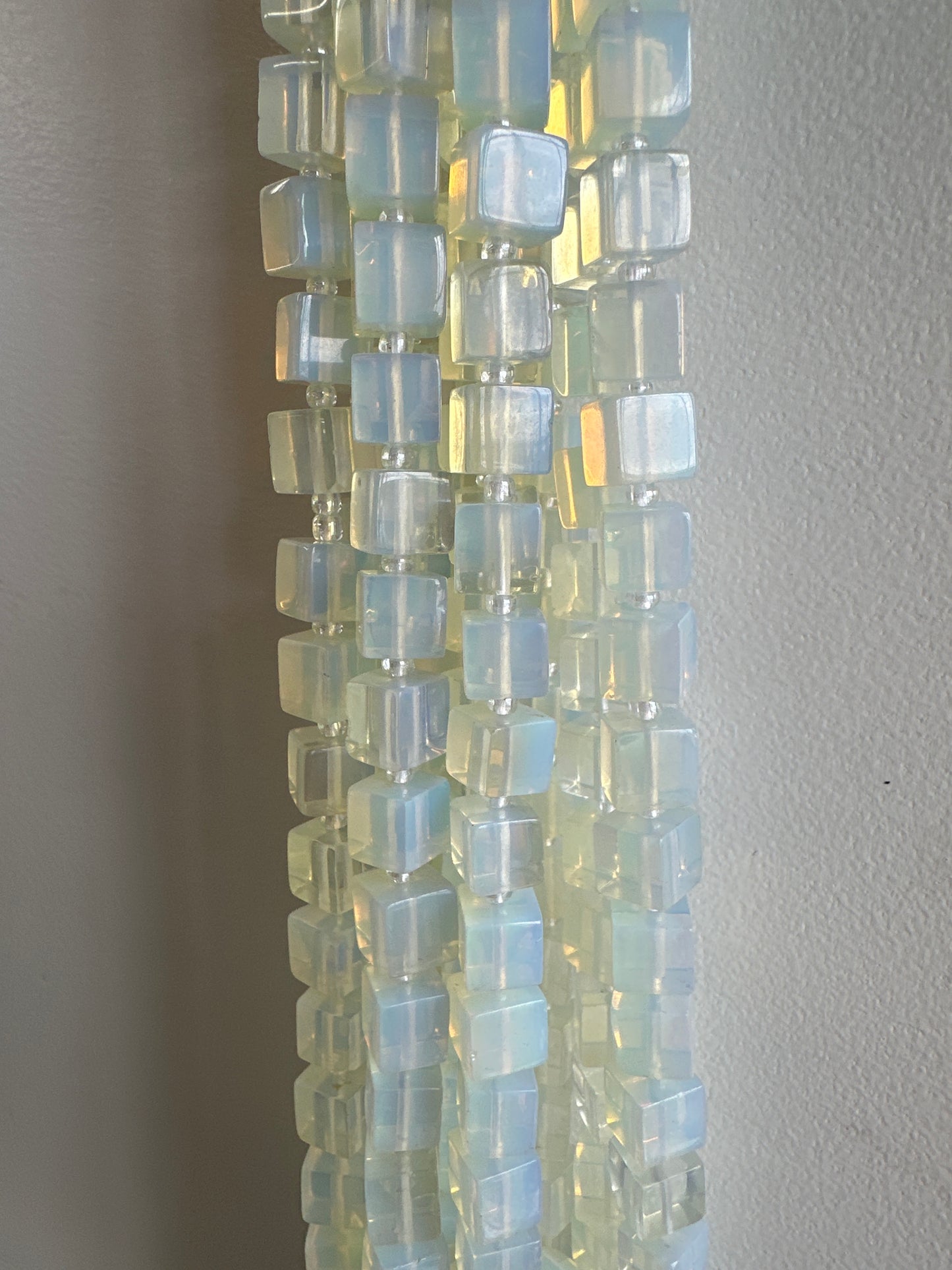 Opalite Cube Beads