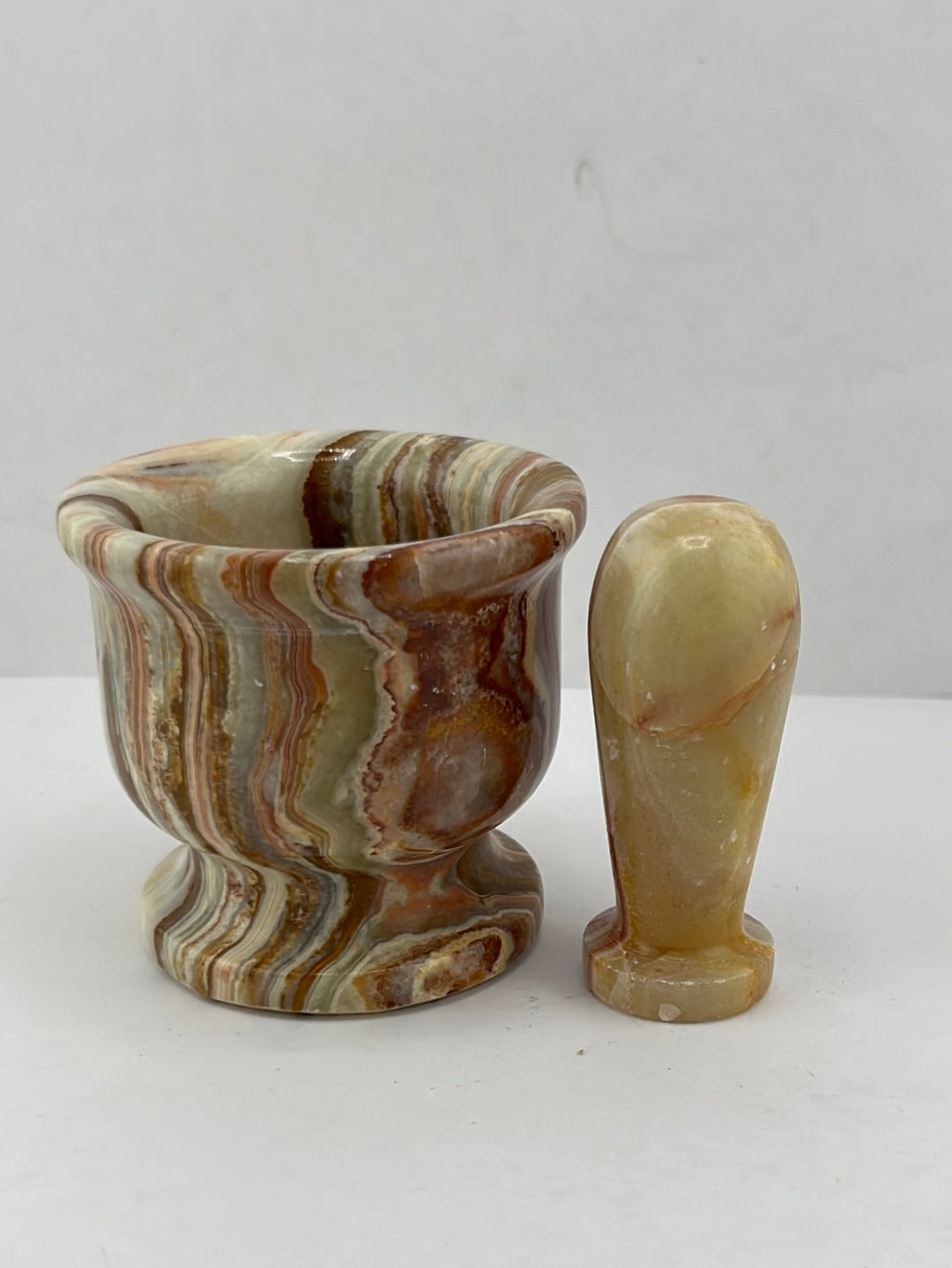Petite Green Onyx Mortar and Pestle Sets
