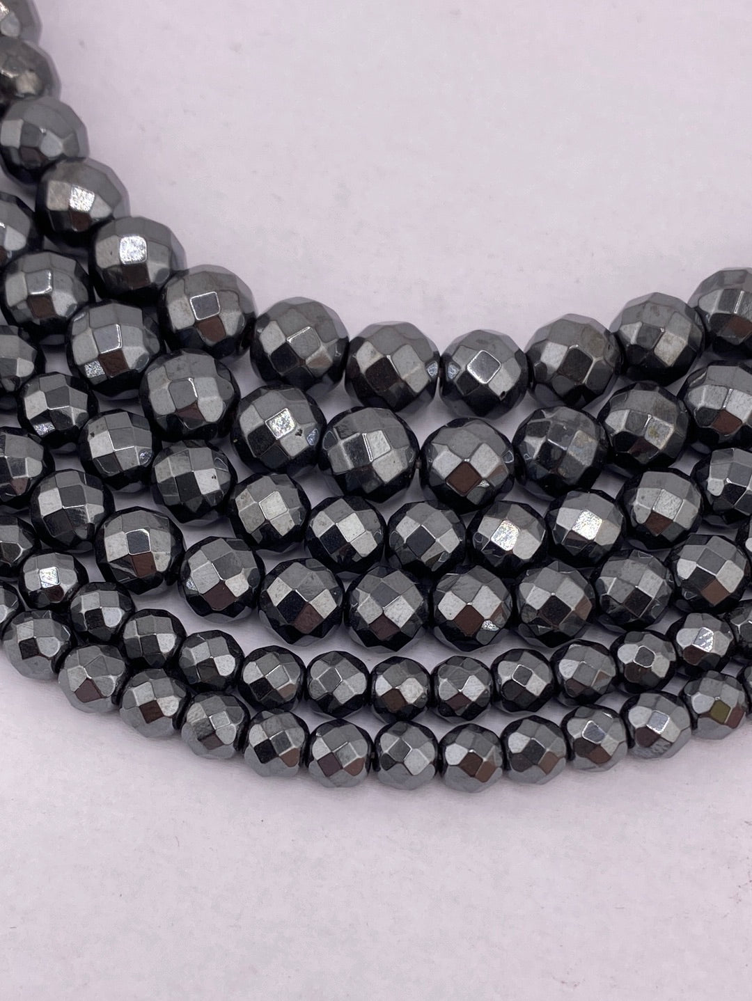 Faceted Hematite Beads