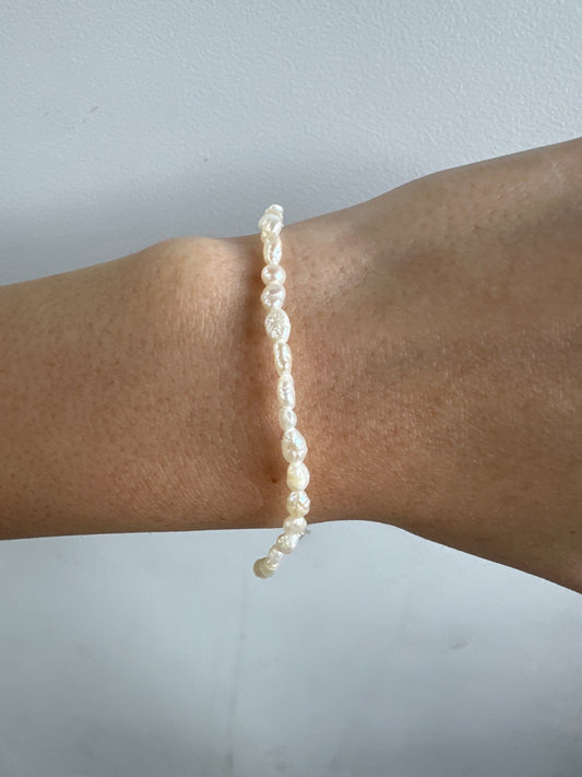 Rice Pearl Stretch Bracelets