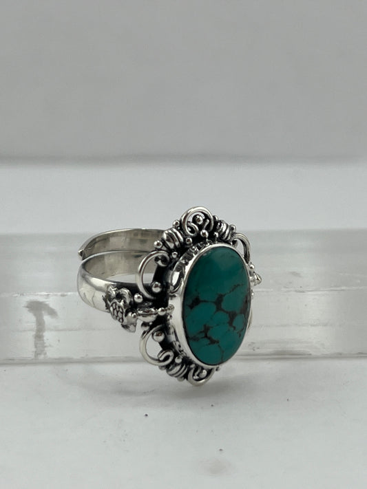Sterling silver turquoise rings designed by Shlomo available at wholesale and retail prices, only at our crystal shop in San Diego!