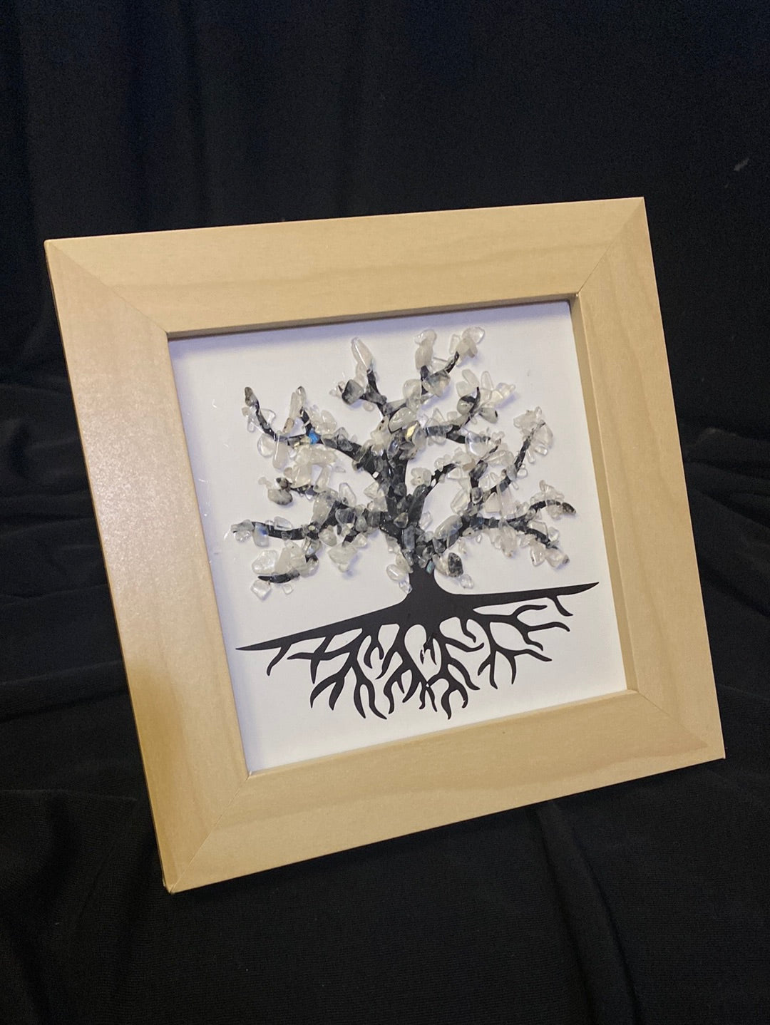 Framed Rainbow Moonstone Tree of Life