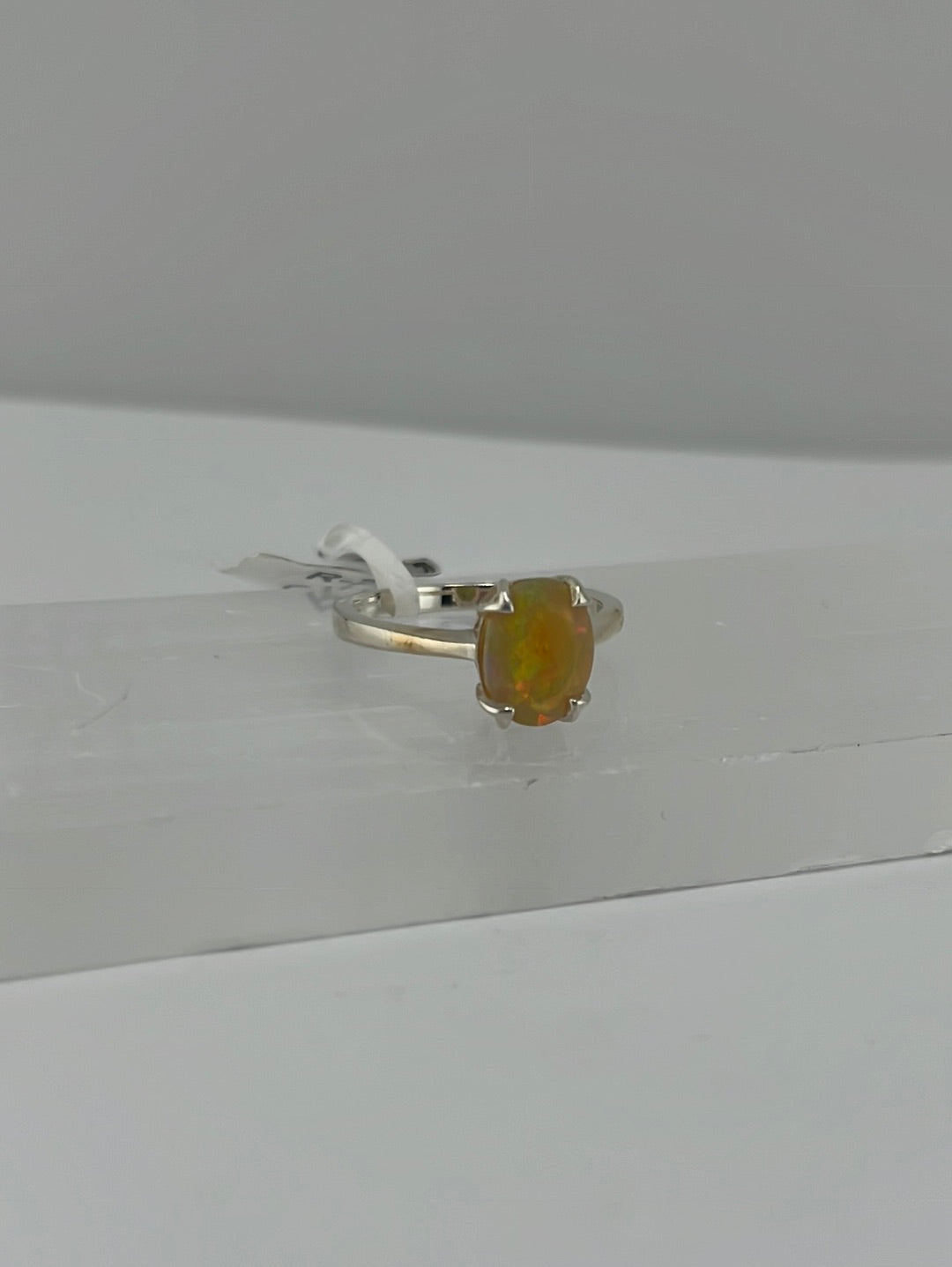opal ring in Sterling Silver