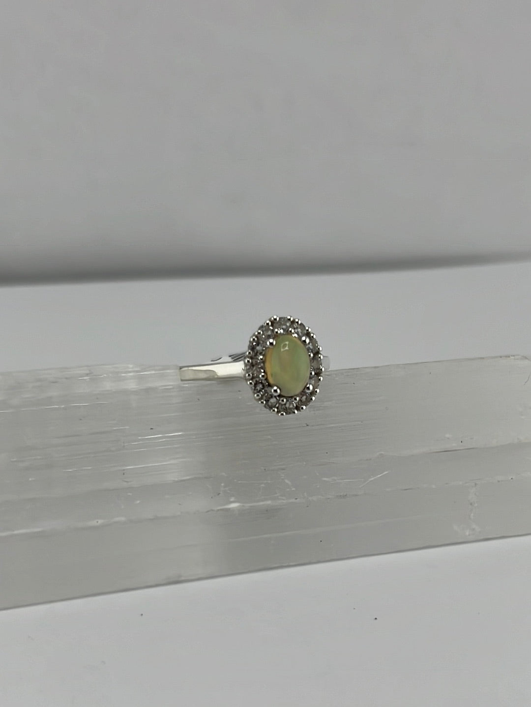 S.S. AAA Grade Opal and Zircon Rings