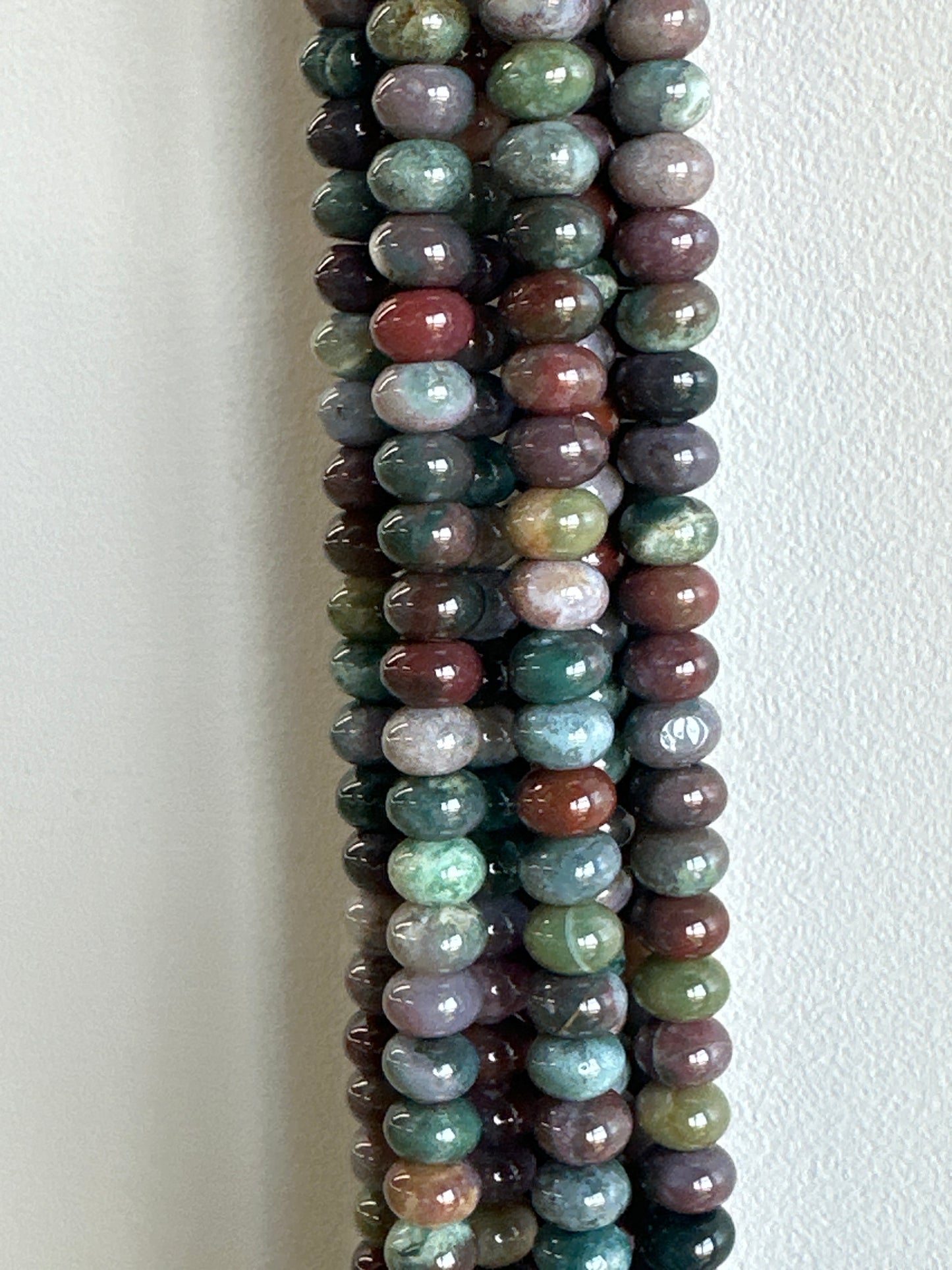 Indian Agate Rondelle Beads