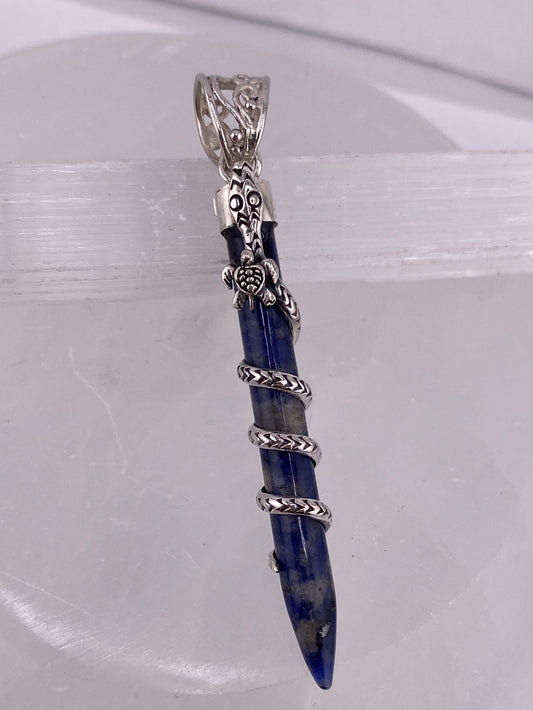 S.S. Shlomo Sodalite Snake Pendants