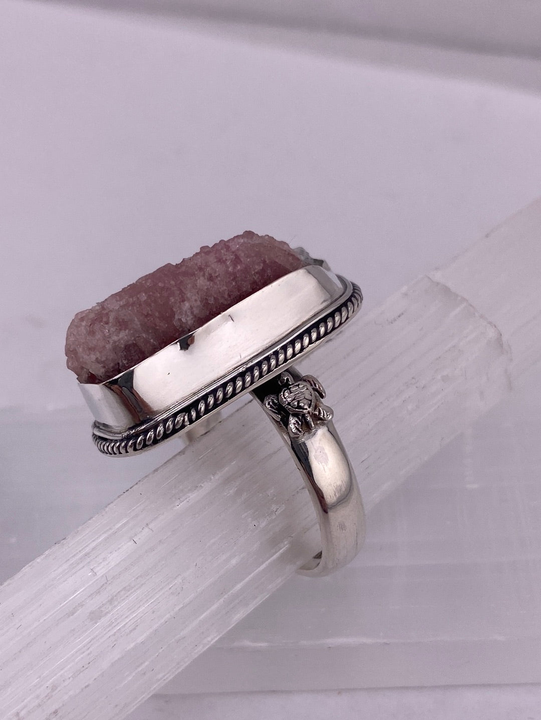 S.S. Shlomo Raw Pink Tourmaline Ring