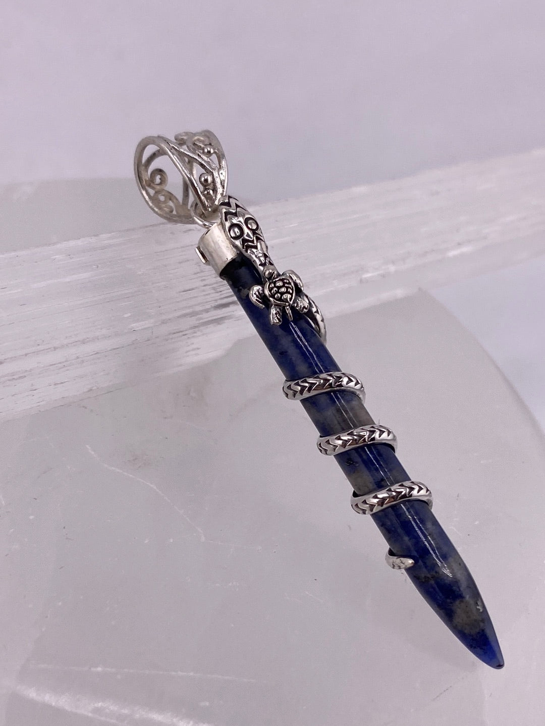 S.S. Shlomo Sodalite Snake Pendants