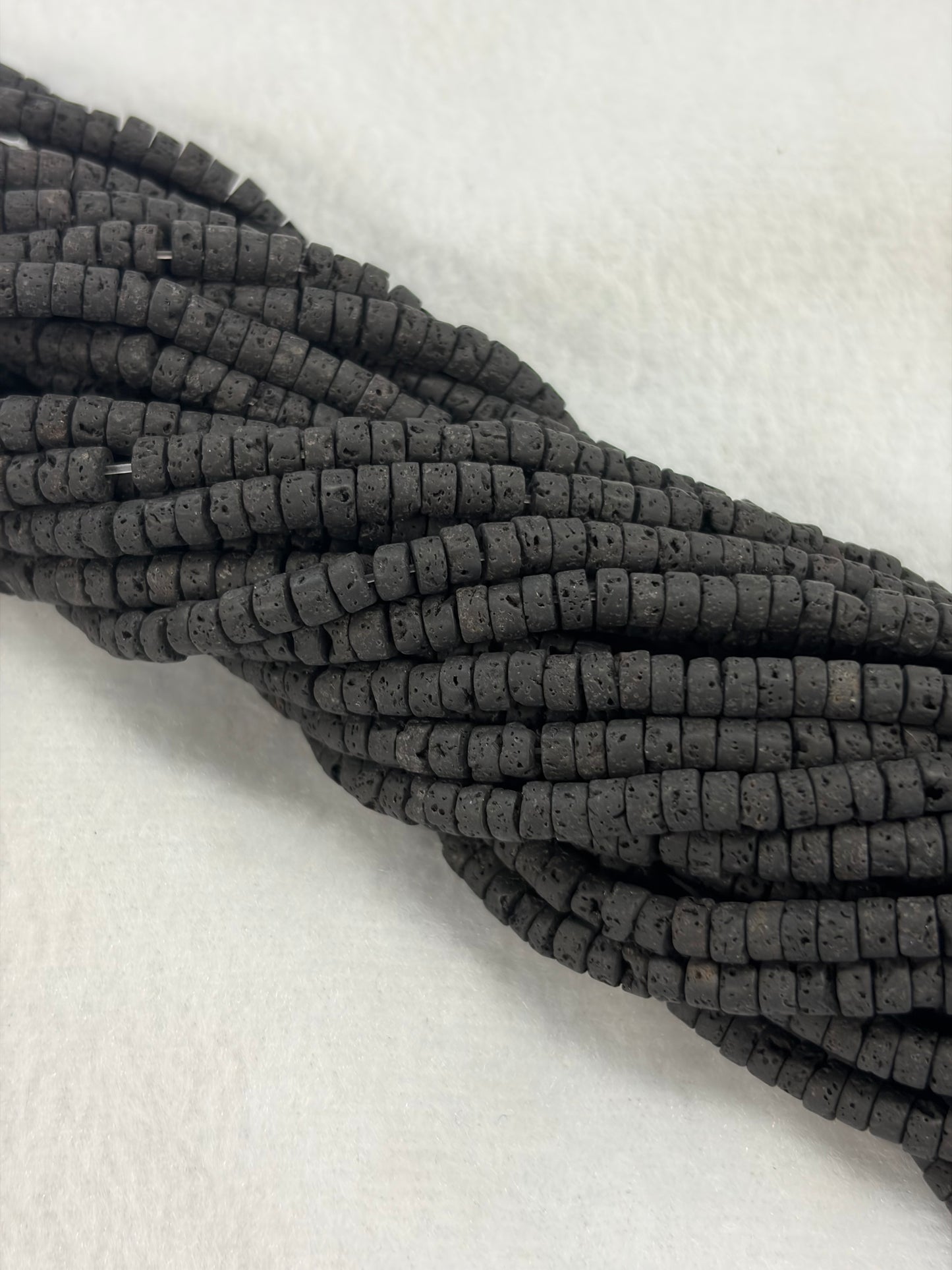 Lava Heishi Beads