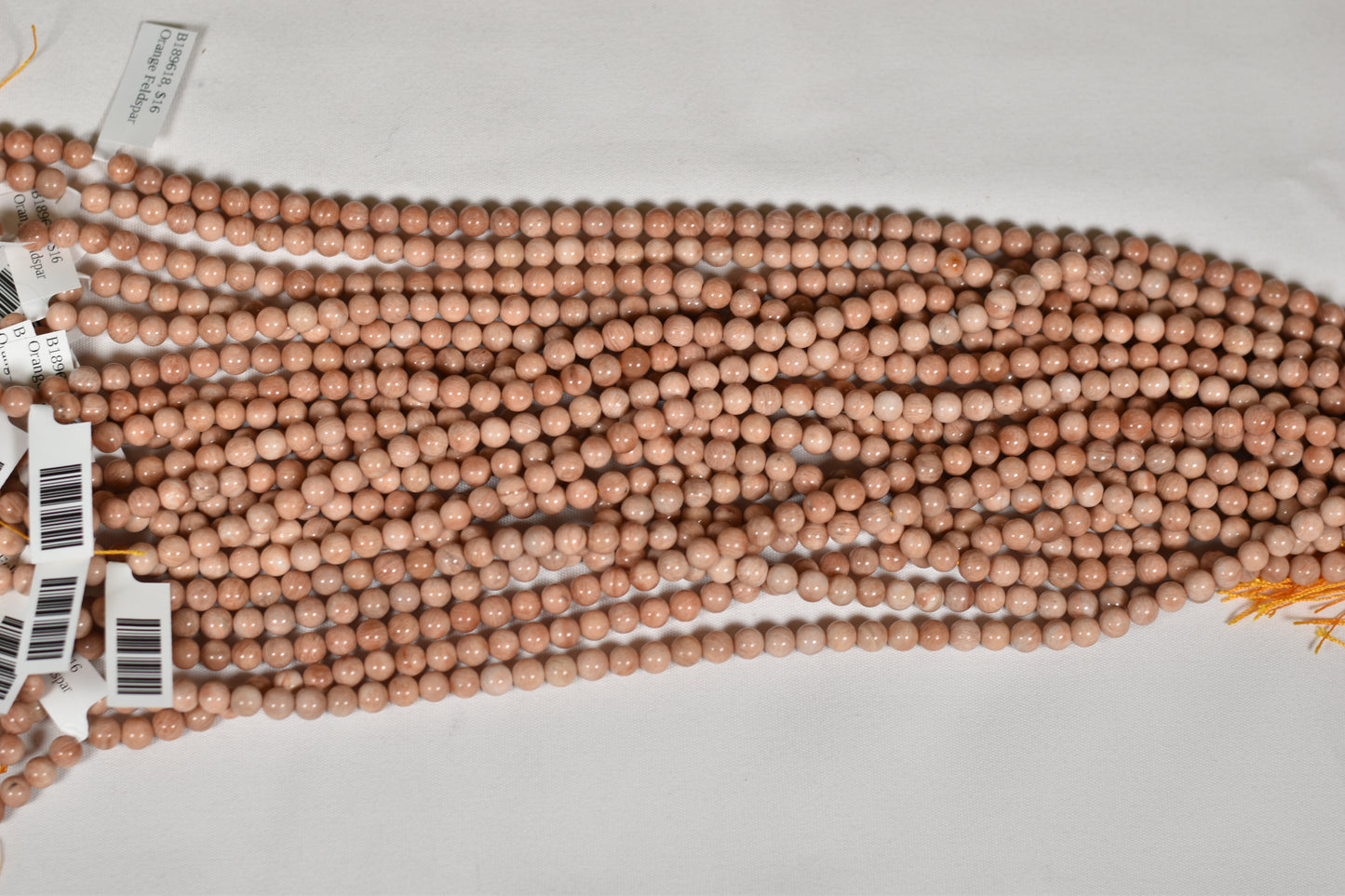 Orange Feldspar Beads