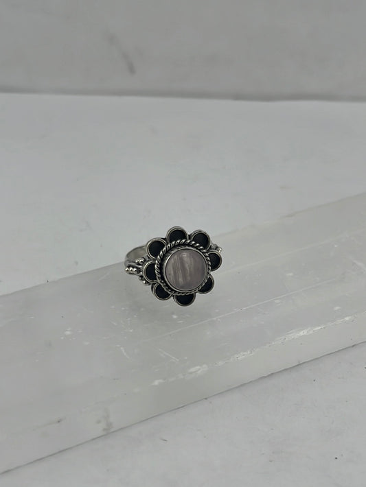 Pacific Beads rose quartz  ring