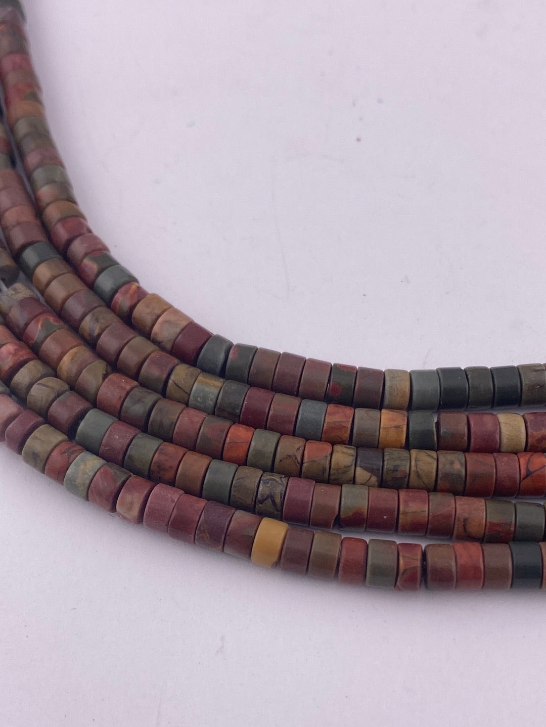 Red Creek Jasper Heishi Beads