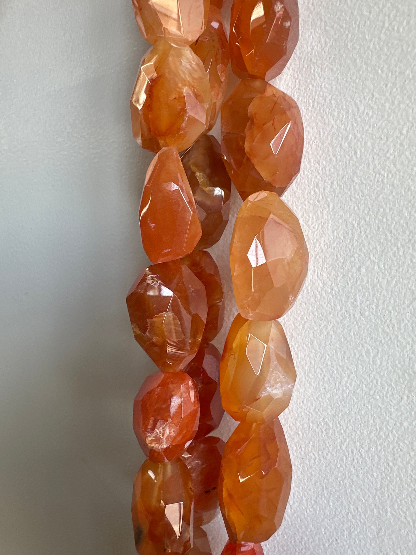 Carnelian Faceted Nuggets
