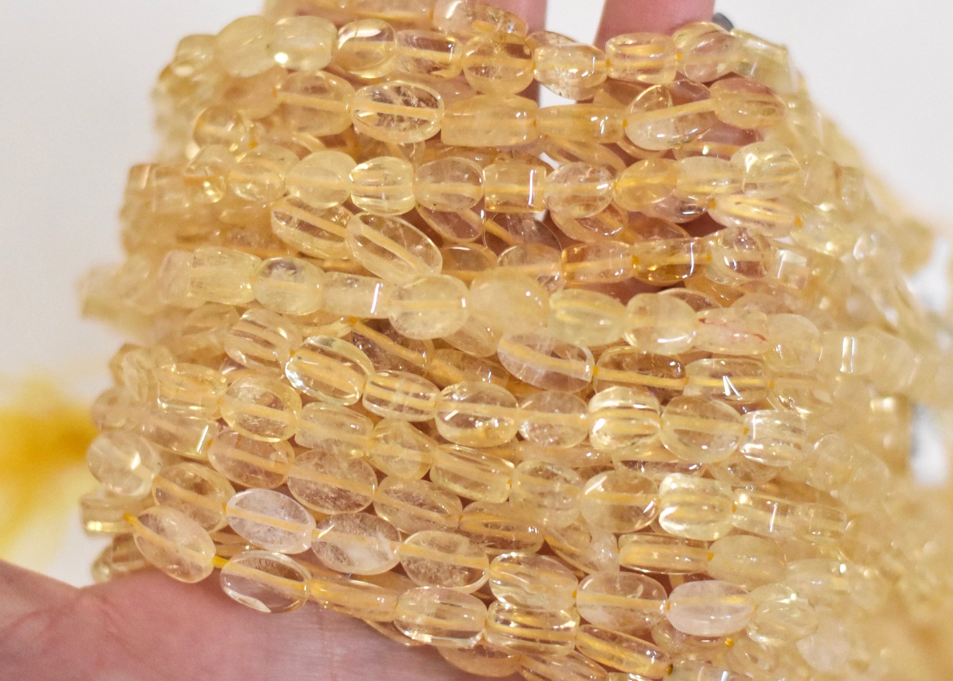 Crafting supplies such as Citrine Beads available at wholesale and retail prices, only at our crystal shop in San Diego!