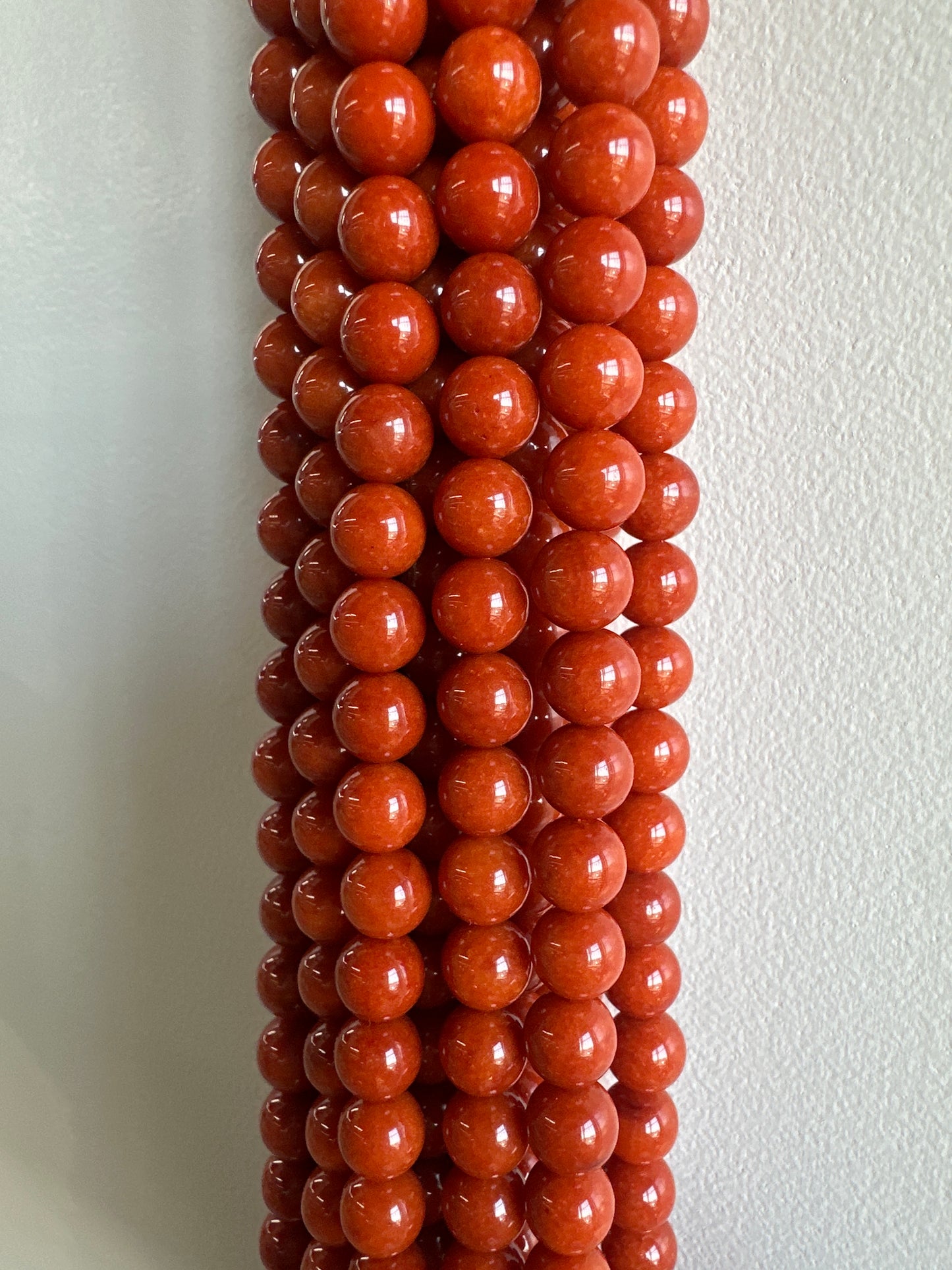Tangerine Jade Beads