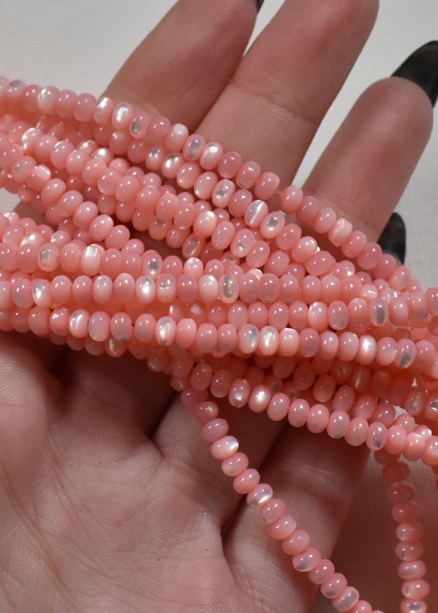 Crafting supplies such as Mother of Pearl Beads available at wholesale and retail prices, only at our crystal shop in San Diego!