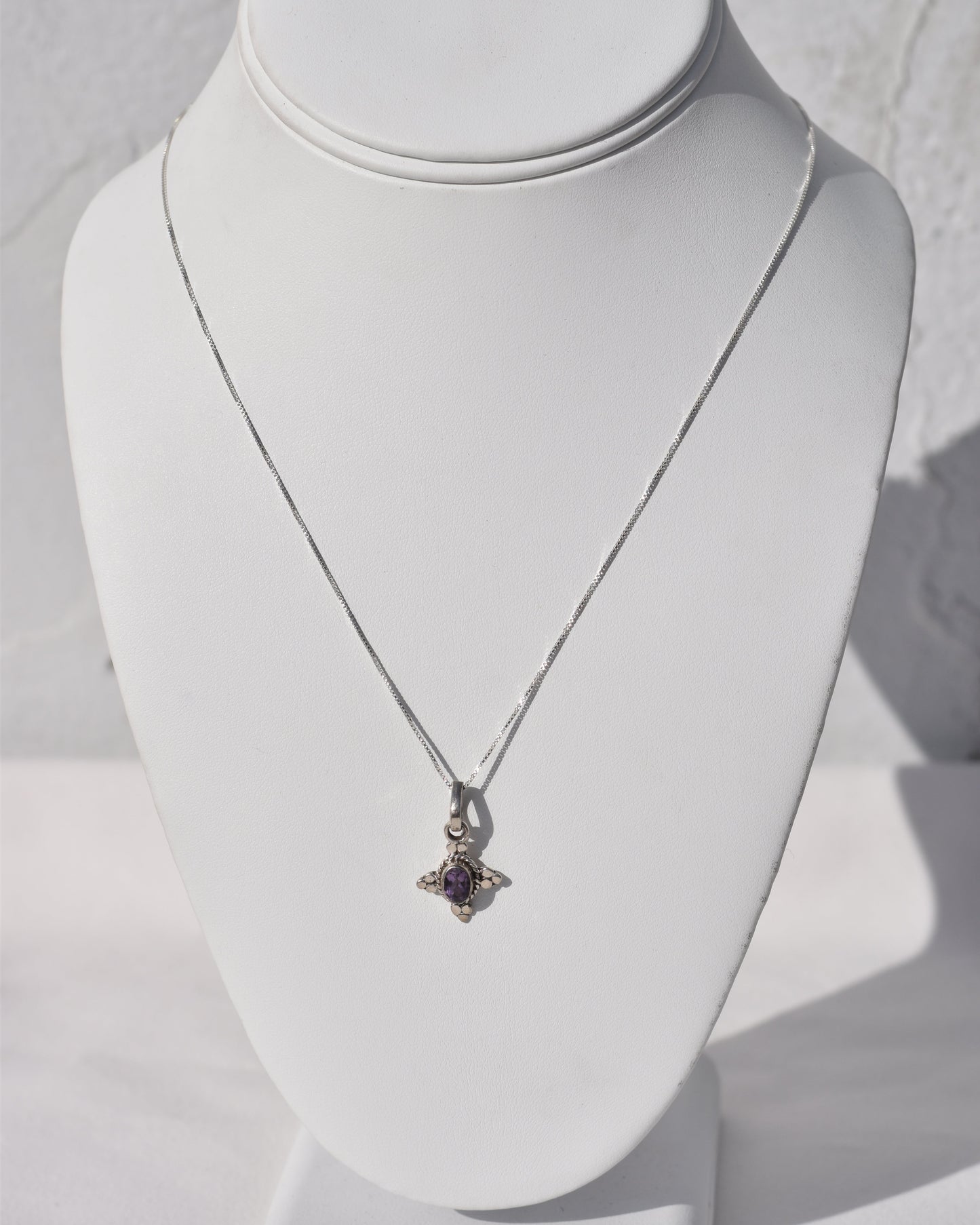 Sterling silver Amethyst Necklace available at wholesale and retail prices, only at our crystal shop in San Diego!