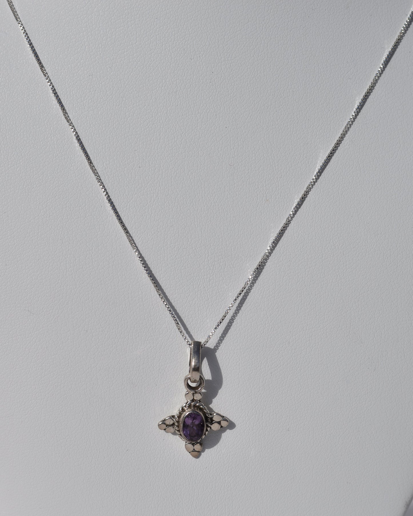 Sterling silver Amethyst Necklace available at wholesale and retail prices, only at our crystal shop in San Diego!
