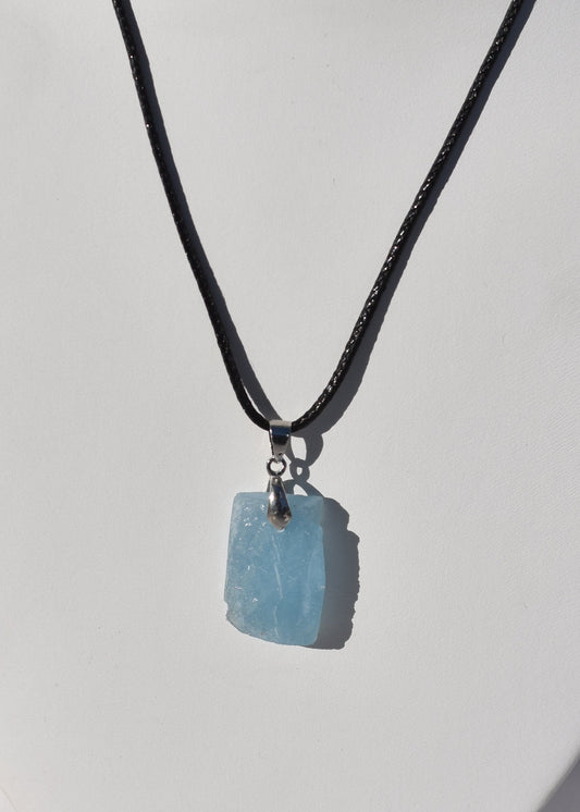 Sterling silver Aquamarine Necklace available at wholesale and retail prices, only at our crystal shop in San Diego!