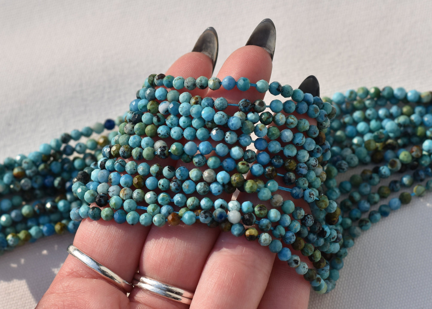 Crafting supplies such as Blue Opal Beads available at wholesale and retail prices, only at our crystal shop in San Diego!