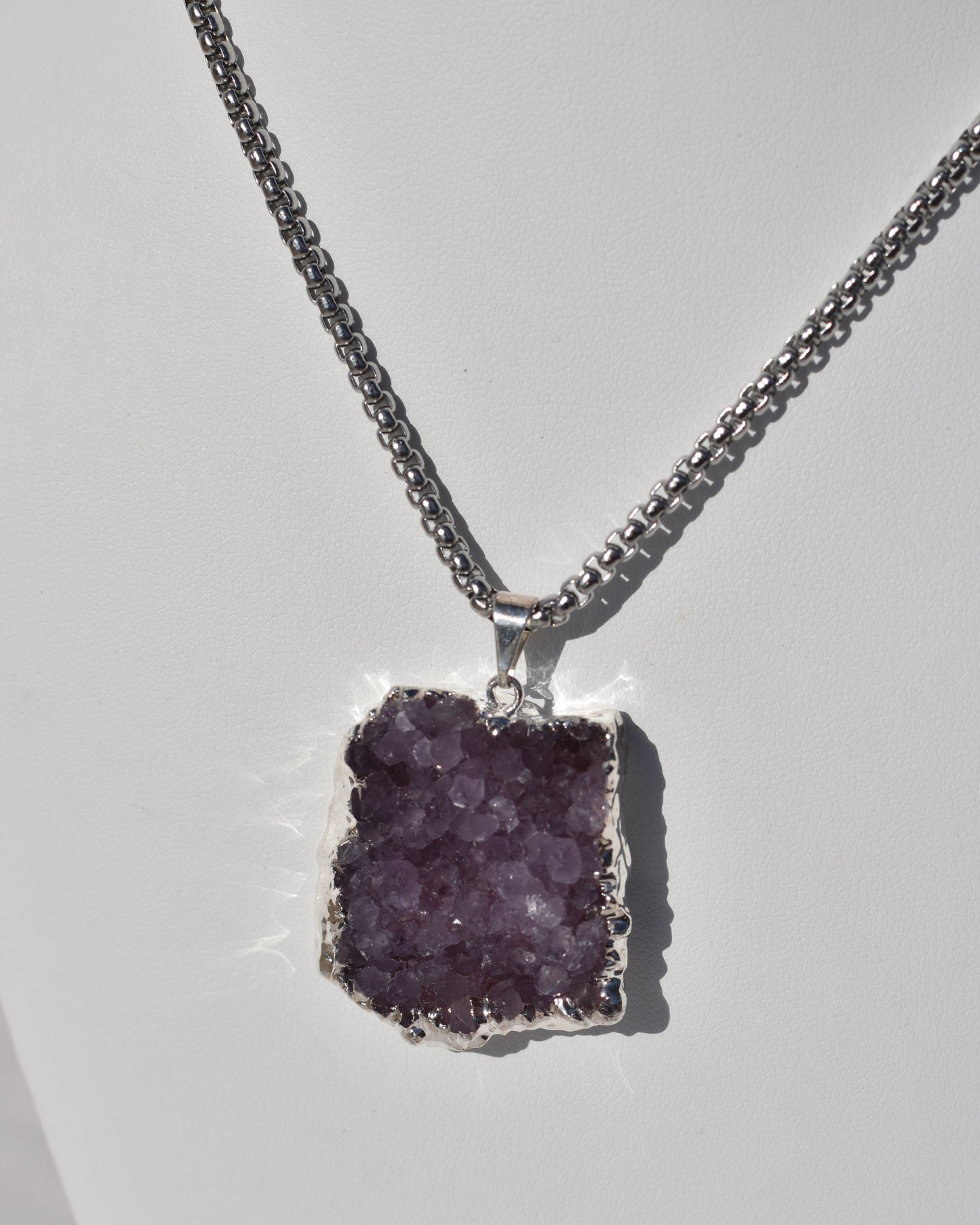 Sterling silver Amethyst Pendants available at wholesale and retail prices, only at our crystal shop in San Diego!