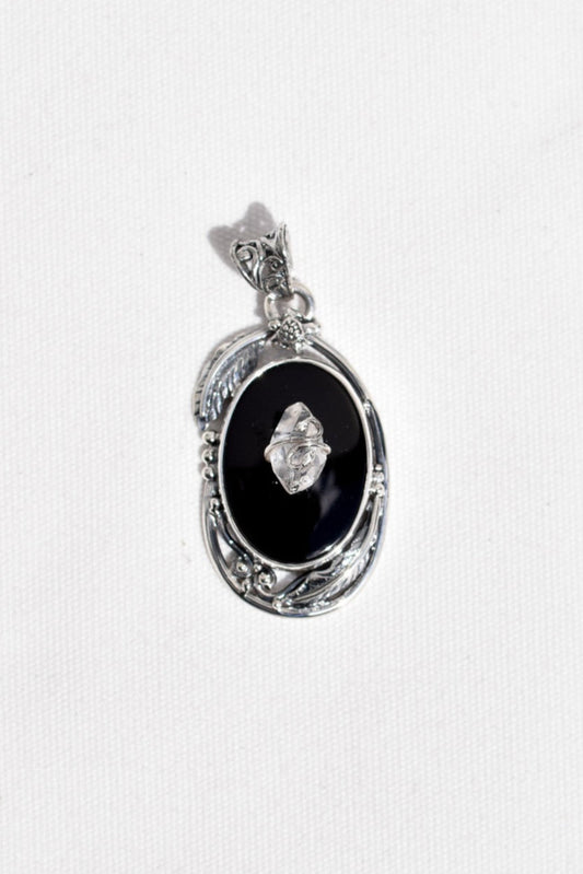Sterling silver Herkimer Diamond Pendant available at wholesale and retail prices, only at our crystal shop in San Diego!