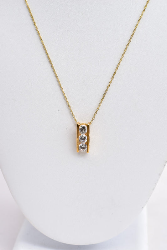 Sterling silver Cubic Zirconia Necklace available at wholesale and retail prices, only at our crystal shop in San Diego!