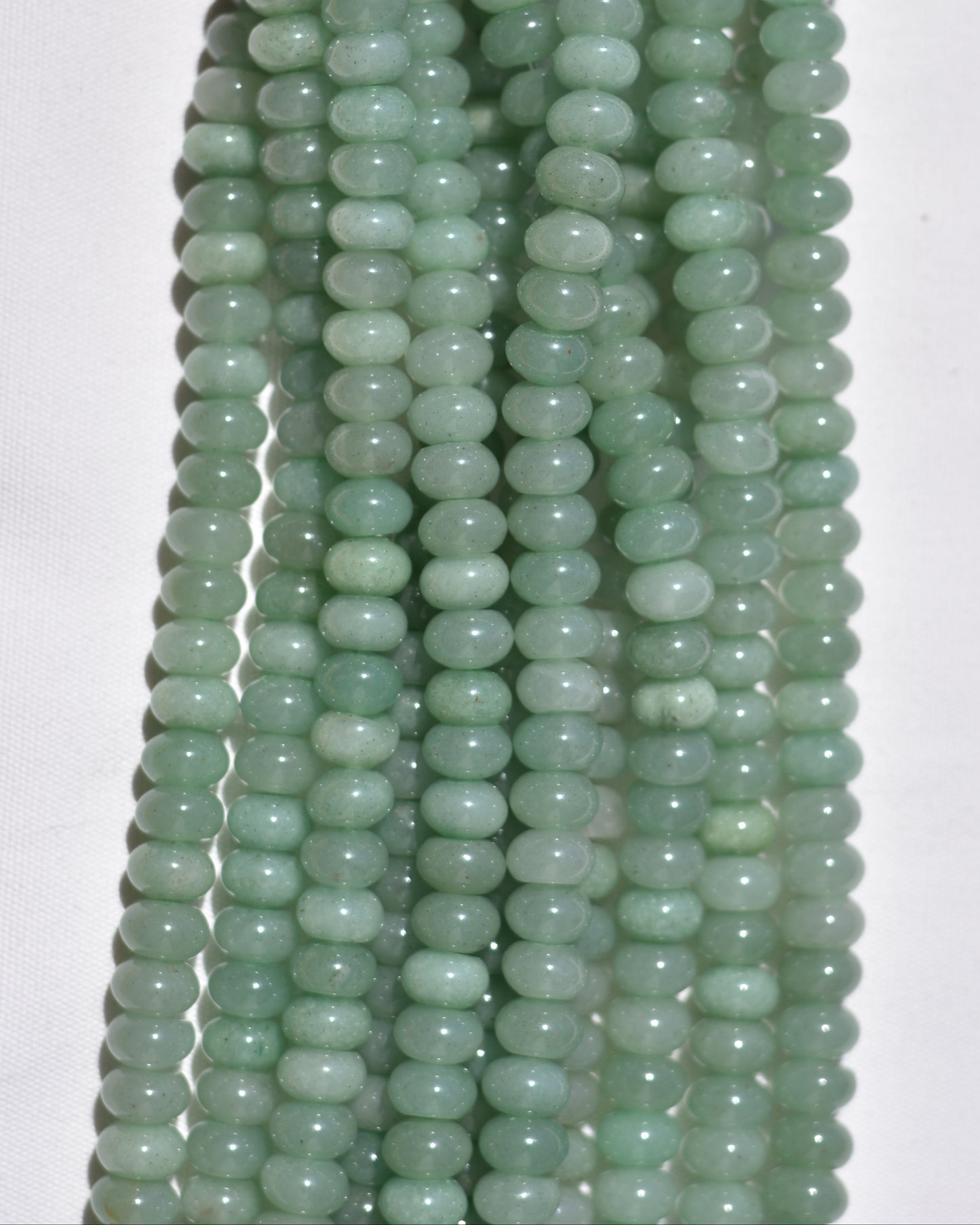 Green Aventurine Rondelle Beads