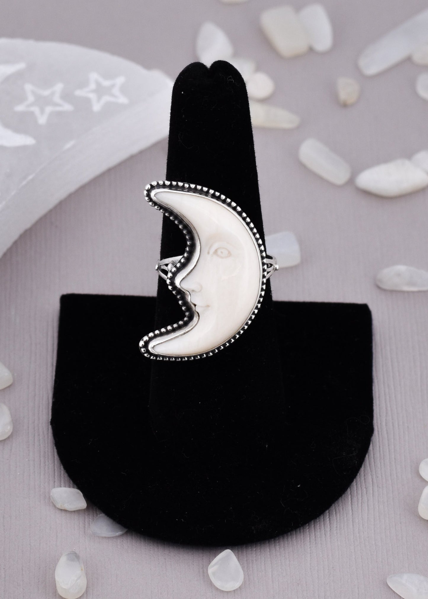 Sterling silver Bone Rings available at wholesale and retail prices, only at our crystal shop in San Diego!