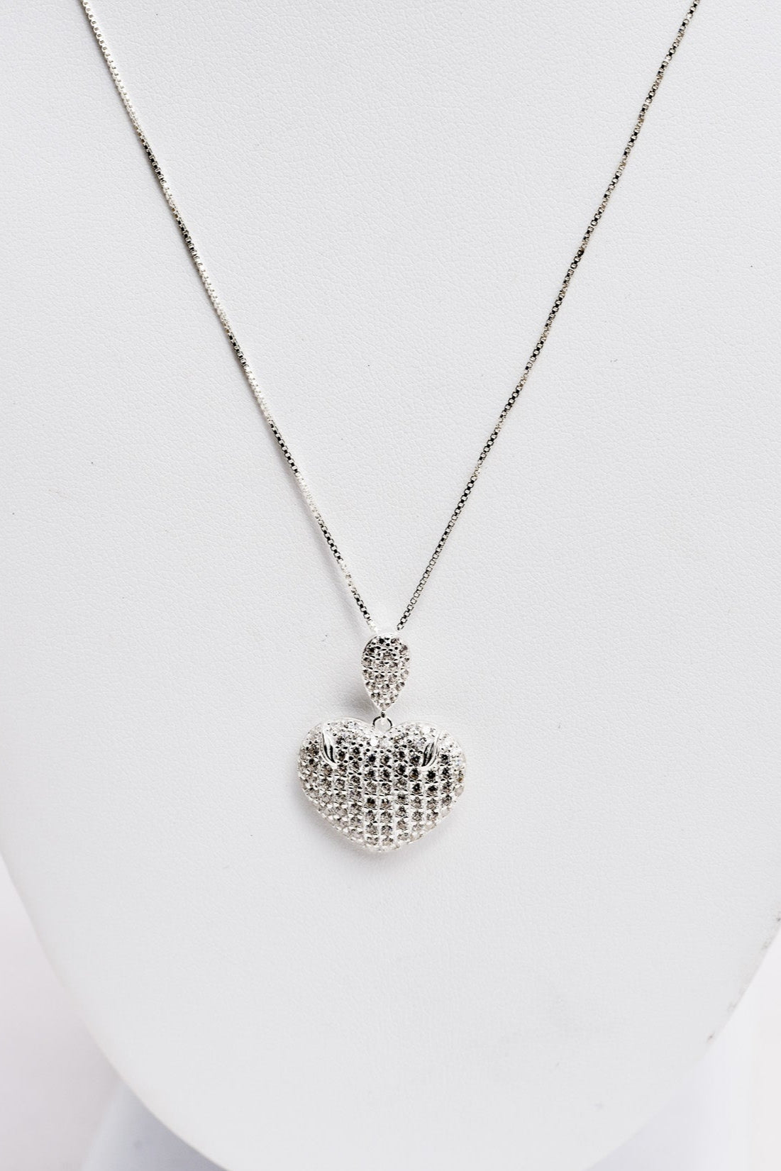 Sterling silver Cubic Zirconia Necklace available at wholesale and retail prices, only at our crystal shop in San Diego!