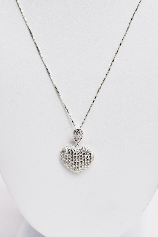 Sterling silver Cubic Zirconia Necklace available at wholesale and retail prices, only at our crystal shop in San Diego!